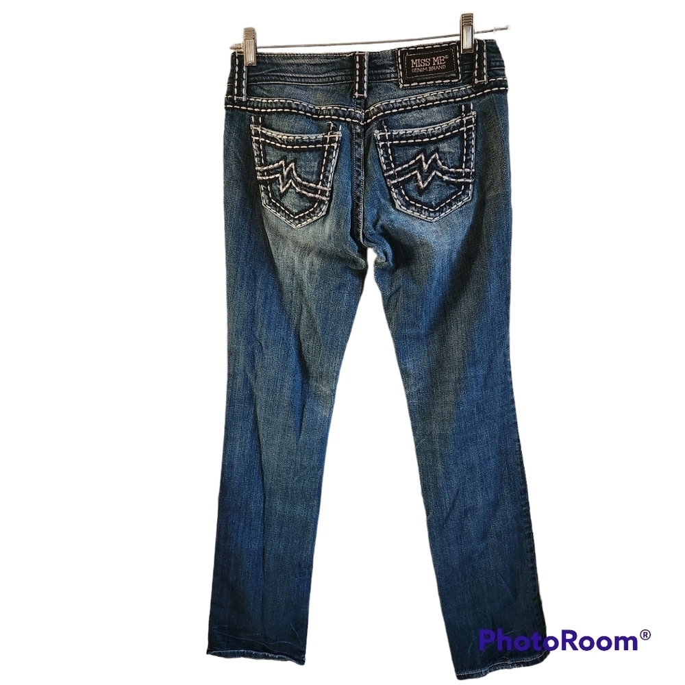 Miss Me Easy Straight JE1034ETL Denim Jeans Size 26 Womens - Picture 5 of 6